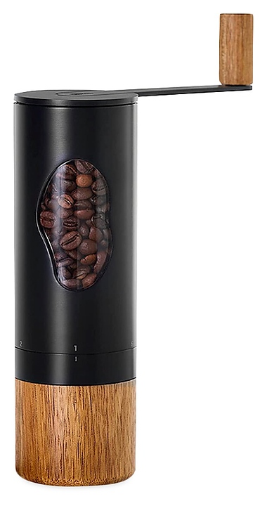 Кофемолка ручная Adhoc Mrs. Bean MC03, дерево акации / черный - фото №1