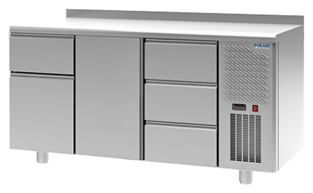 Стол холодильный POLAIR TM3GN-103-G с бортом - фото №1