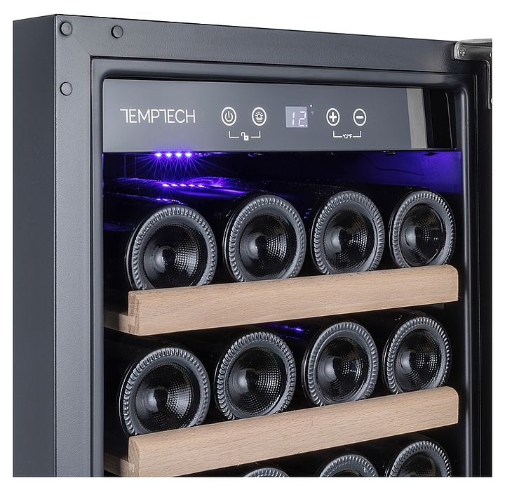 Винный шкаф Temptech Premium WPQ38SCB черный - фото №7