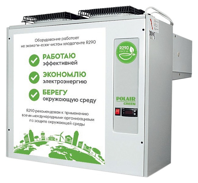 Моноблок среднетемпературный POLAIR MM 218 S GREEN (R290) - фото №1