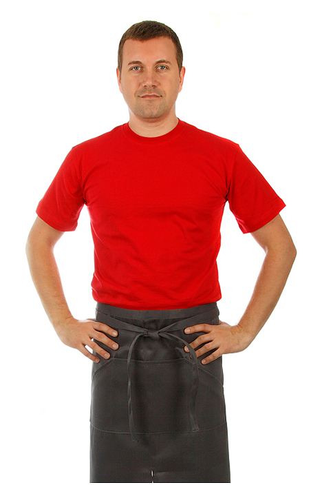 Клён Футболка мужская красная с коротким рукавом, набор из 5 штук - фото №1