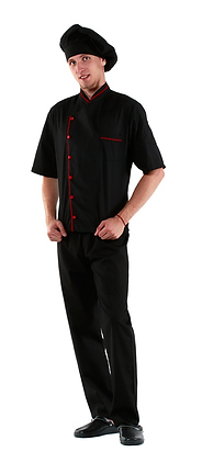 Клён Куртка шеф-повара (диагональ) черная 00003, набор из 5 штук - фото №2