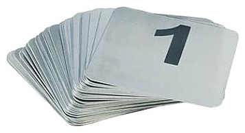 Набор номеров для стола MACO SN125 - фото №1