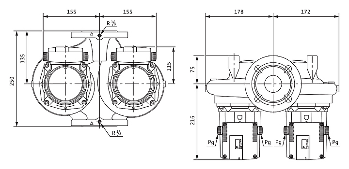 Циркуляционный насос Wilo TOP-SD 40/10 3х400 B - фото №2