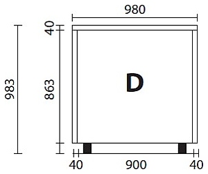 Нижняя панель Expo P-CD1 цвета RAL100, V1, V2 - фото №3