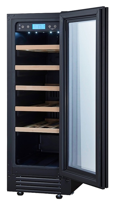 Винный шкаф Cellar Private CP020-1TBH черная дверь - фото №14