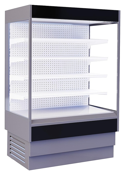 Горка холодильная CRYSPI ALT N S 1350 LED (с боковинами, с выпаривателем) - фото №1