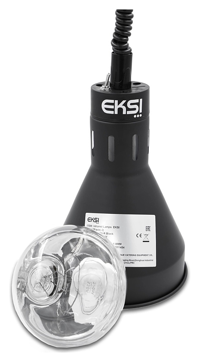 Лампа для подогрева блюд EKSI EL-500-R Black - фото №2