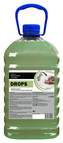 Мыло жидкое с антисептическим эффектом Ижсинтез-Химпром Drops 5 л - фото №1