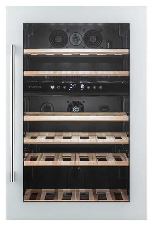 Винный шкаф Temptech Oslo OZ90DW двухзонный белый - фото №3