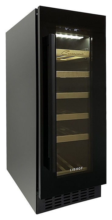 Винный шкаф Libhof Connoisseur CX-19, встраиваемый, черный - фото №1