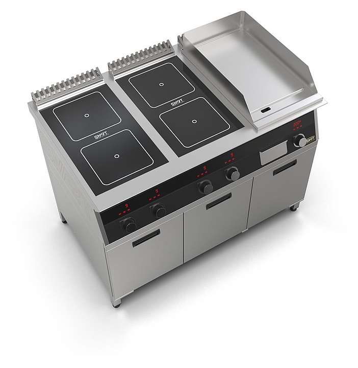 Плита индукционная комбинированная SMART INDUCTION K96-35KPB (с грилем) - фото №5