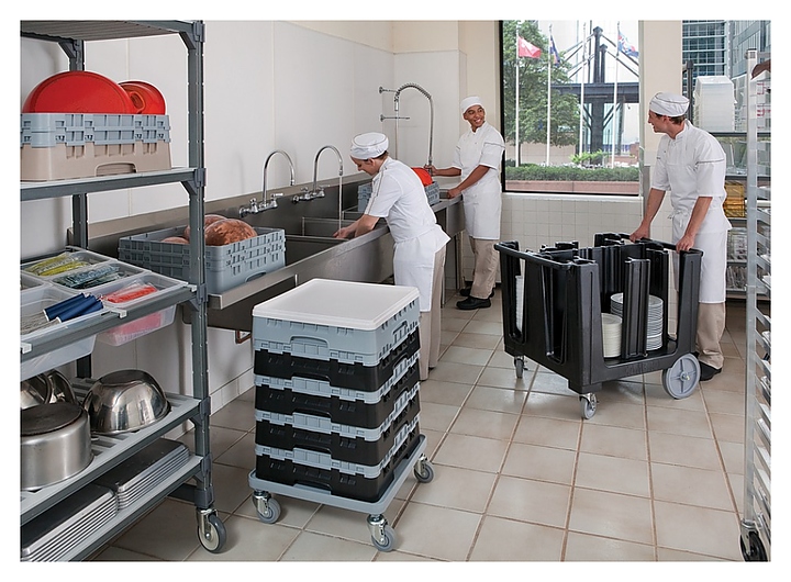 Тележка для тарелок Cambro ADCS 401 синевато-серый - фото №3