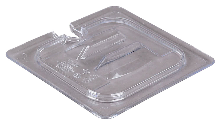 Крышка для гастроемкости Cambro 60CWCHN 135 GN 1/6 (176х162) с отверстием для ложки, поликарбонат - фото №2