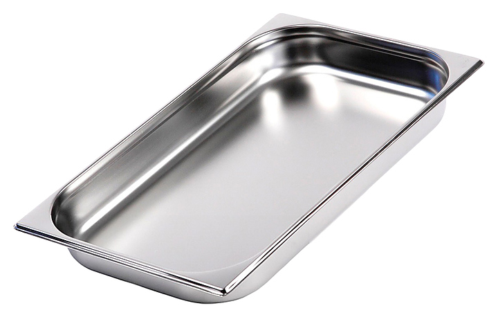Гастроемкость Luxstahl 811-2 GN 1/1-65 (530х325х65) нерж. - фото №1