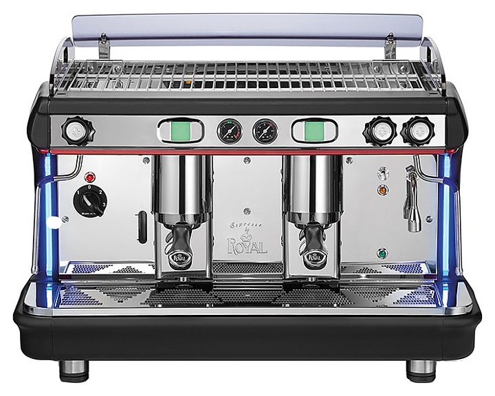 Кофемашина Royal Synchro T2 2GR SB Semiautomatic Boiler 8LT черно-красная - фото №1