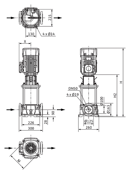 Центробежный насос Wilo HELIX FIRST V 2204-5/16/E/S - фото №2