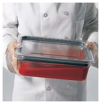 Крышка для гастроемкости Cambro GN 1/3 GripLid (325х176) поликарбонат - фото №4