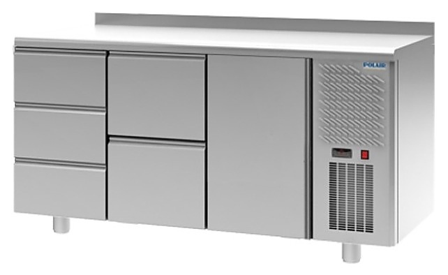 Стол холодильный POLAIR TM3GN-320-G с бортом - фото №1