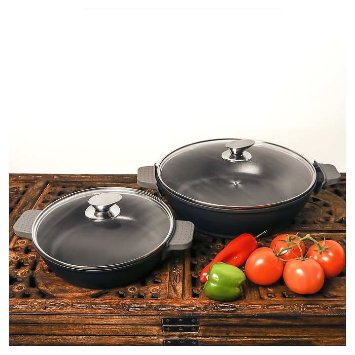 Сотейник kitchenstar SYB-W123CAK-0224B с крышкой 24 см - фото №4