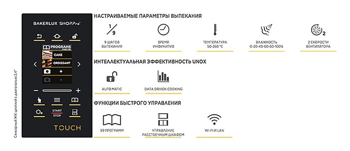 Печь конвекционная UNOX XEFT-04HS-ETLV - фото №2