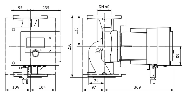 Циркуляционный насос Wilo Stratos MAXO-Z 40/0,5-12 PN 6/10 - фото №2