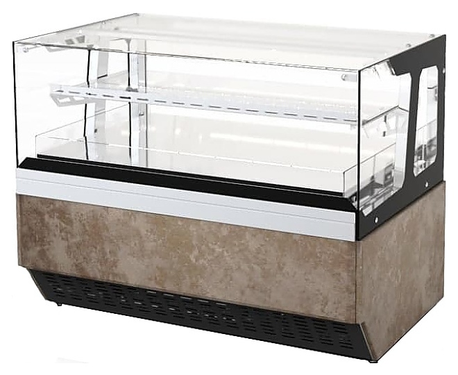 Витрина кондитерская ЧЗТО Celestium барная ювелирная с полкой 1100 - фото №1