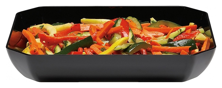 Блюдо восьмиугольное Cambro SFG1012 110 черное - фото №1