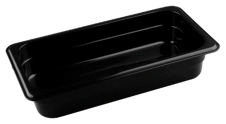 Гастроемкость Gastromix  GQ-PP009-PP GN 1/3-65 (325x176х65) полипропилен черная - фото №1