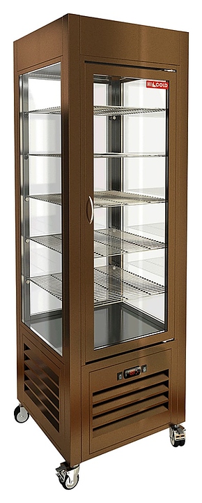 Витрина кондитерская HICOLD VRC 350 Bronze - фото №1