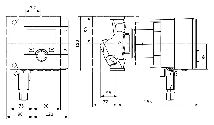 Циркуляционный насос Wilo Stratos MAXO-Z 30/0,5-12 PN 10 - фото №2