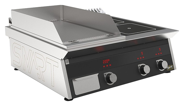 Плита индукционная комбинированная SMART INDUCTION K74-35RKB (с грилем) - фото №1