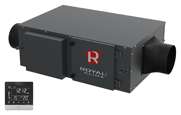 Приточная установка ROYAL Clima RCV-500 + EH-1700 - фото №1