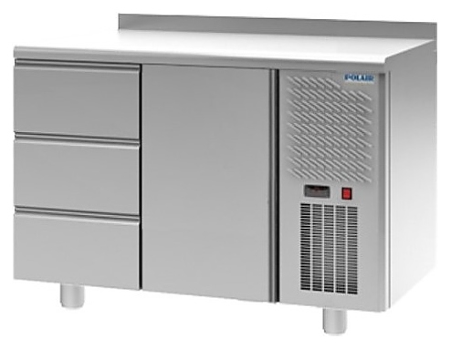 Стол холодильный POLAIR TM2GN-30-G с бортом - фото №1