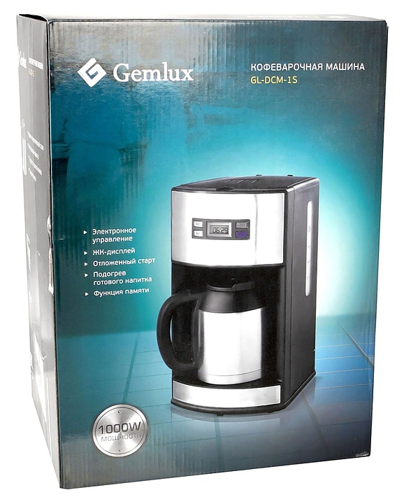 Кофеварка Gemlux GL-DCM-1S - фото №2
