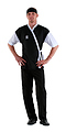 Клён Куртка сушиста черная с белым воротником и рукавами 0125, набор из 5 штук