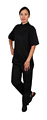 Клён Куртка шеф-повара премиум черная рукав короткий (отделка черный кант) 00014, набор из 5 штук
