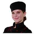 Клён Шапочка повара «Таблетка» чёрная 00400, набор из 5 штук