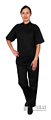 Клён Куртка шеф-повара премиум черная рукав короткий (отделка бордовый кант) 00014, набор из 5 штук