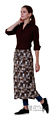 Клён Рубашка женская коричневая (Рост 170 размер 44), набор из 5 штук