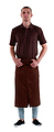Клён Футболка-поло мужская коричневая с коротким рукавом, набор из 5 штук